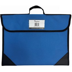 Writer Library Bag 390W x 285mmH Nylon Blue With Black Reinforced Corners