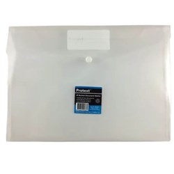 Protext Clear Button Wallet A5