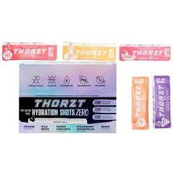 THORZT Sugar Free Hydration Shots Natural Mixed Flavours Pack of 50
