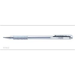 Pentel Gel Pen Hybrid Gel K118 0.8mm Silver