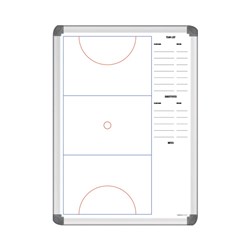 Visionchart Coaches Tactical Whiteboard 600 x 400mm Netball Aluminium Frame