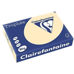 Trophee A4 Paper 80gsm Chamois Ream 500 1787