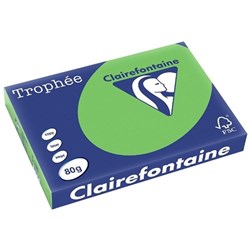 Trophee A4 Paper 80gsm Intensive Green Ream of 500 1875