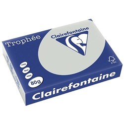 Trophee A4 Paper 80gsm Steel Grey Ream of 500 1993