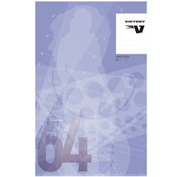 VICTORY A4 BINDER BOOK STAPLED 64PGS