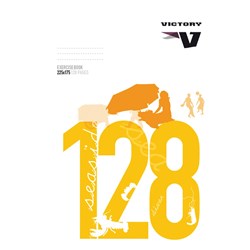 VICTORY STAPLED EXERCISE BOOK 128 PAGE 225 X 175mm