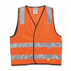 Maxisafe Hi-Vis Day Night Safety Vest Orange Small