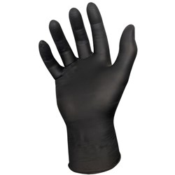 Black Air Nitrile Disposable Gloves Small Box of 100