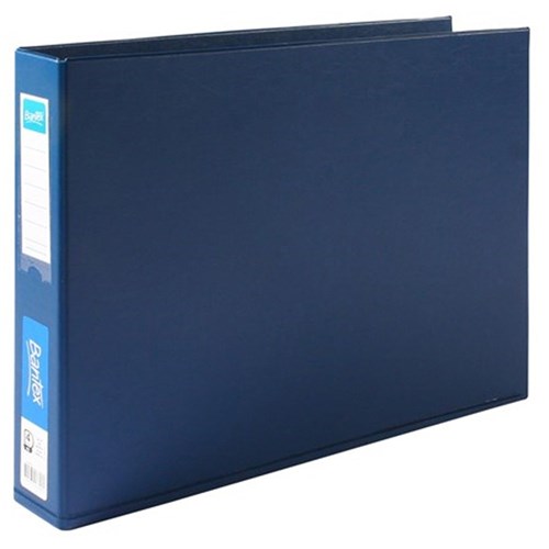 Binders & Folders Bantex Binder A3 4D Ring 38mm PVC Landscape Blue