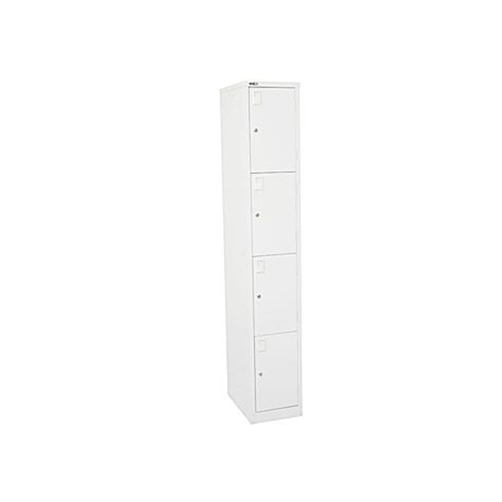 Storage - Rapidline GO Locker 4 Door 305W x 455D x 1830mmH Silver Grey ...